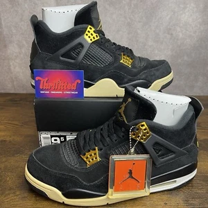 Jordan 4 Retro Royalty 2017 Größe 9,5 308497-032 schwarz gold OG selten Herren Sneaker - Bild 1 von 11