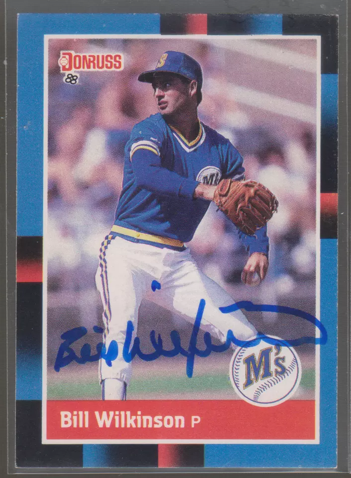 Autographed 1988 Donruss Bill Wilkinson - Mariners - Image 1 of 1