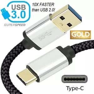 USB C CABLE 3.0 TYPE C 1M 3.3FT 3.1 for SAMSUNG GALAXY S8 S9 S10 PLUS NOTE 8 9 - Picture 1 of 4