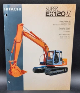 Hitachi Super EX120-V Excavator Sales Brochure 12 Pages - Picture 1 of 2