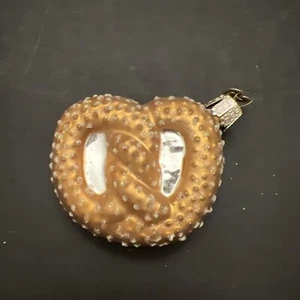 Alte Welt Weihnachten BREZEL Ornament mundgeblasenes Glas - Bild 1 von 2