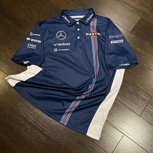 Williams Martini Racing x Hackett London Polo Golf Shirt Mens Size XL Sponsors - Picture 1 of 10