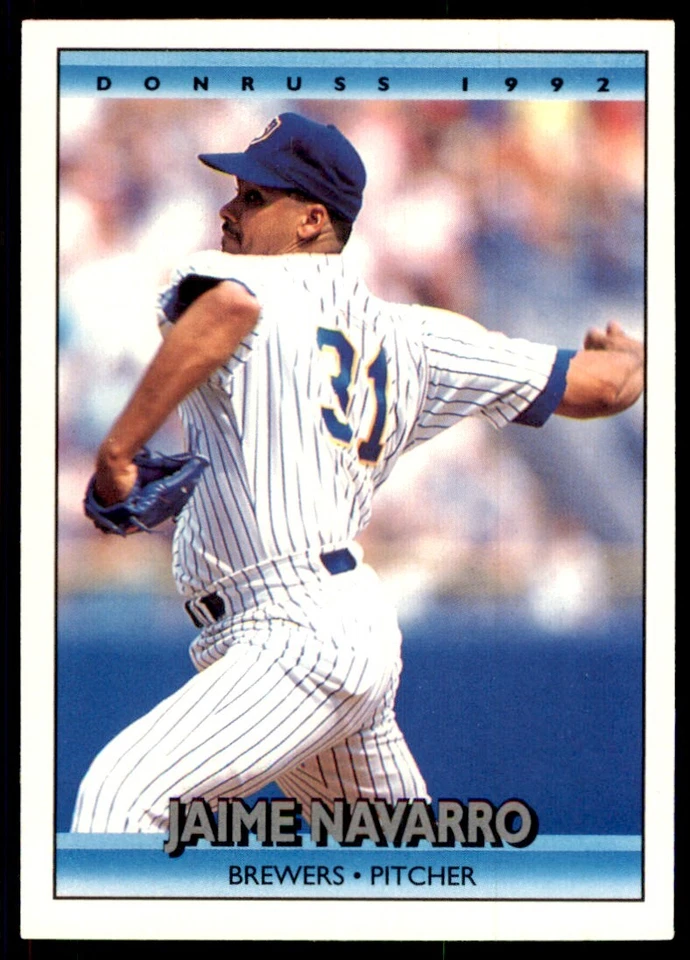 1992 Donruss Jaime Navarro Milwaukee Brewers #705 - Image 1 of 2