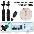 Lavalier Microphone Wireless Audio Video Recording Mini Mic for Android/iPhone15