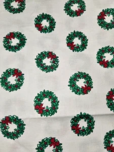 2.3 yards of fabric Springs Creative Products # CP 29247 Wreaths 43 x 72 - Picture 1 of 3