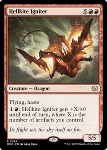 HELLKITE IGNITER x4 mtg NM-M Commander March of The Machine 4 Rare - Picture 1 of 1
