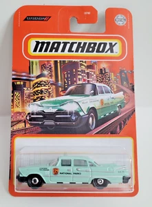 Matchbox 2021 71/100 '59 Dodge Coronet Police Car Mint Green National Parks - Picture 1 of 3