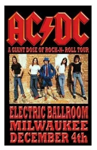 AC/DC REPLICA *ELECTRIC BALLROOM* 1977 CONCERT POSTER - Picture 1 of 1