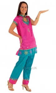 Set di tuniche rosa da donna leader rubini ufficiale Bollywood taglia 8-10 - Foto 1 di 2