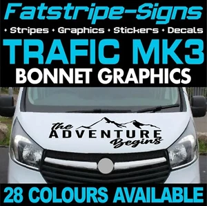 para adaptarse RENAULT TRAFIC MK3 ADVENTURE BEGIN PEGATINAS GRÁFICAS CALCOMANÍAS CÁMPER FURGONETA - Imagen 1 de 2