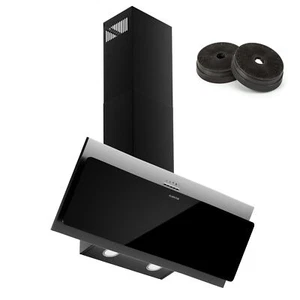 Okap 90 cm Bez głowicy Okap Powietrze wywiewane Okap bez głowicy Recyrkulacja powietrza Czarny  - Zdjęcie 1 z 6