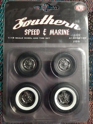 ACME 1/18 Scale Southern Speed & Marine Altered Drag Wheel & Tire Set #A1805012W - Image 1 of 2