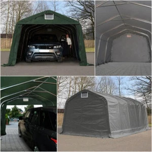 TOOLPORT Garage Tent 3,30x4,80-9,6m Portable Storage Shelter Carport Car Canopy - Picture 1 of 10