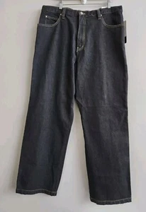 Y2K Rocawear Baggy Carpenter Pants Black Jeans Denim Men's Size 38 X 34 - Picture 1 of 9