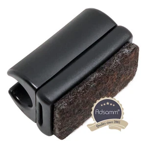 100 x Klemmschalengleiter mit Filz / ø für runde Rohre 8 - 9 mm / Schwarz / r... - Bild 1 von 1