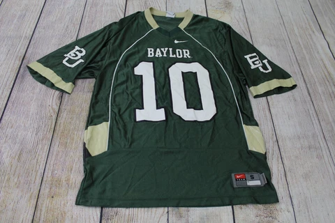 Nike Team Authentic Baylor Bears #10 RG3 Robert Griffin III Green Jersey Small Cover