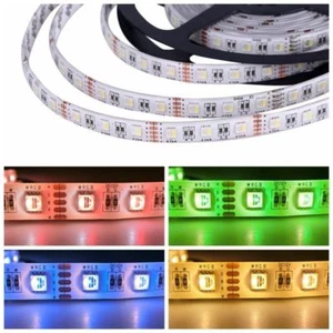 5M LED Strip Lights 5050 SMD 4in1 RGBW RGBWW Waterproof Flexible lamp DC 12V 24V - Picture 1 of 10