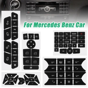 Button Repair Kit Window Switch Sticker For Mercedes-Benz C200 C250 C300 CLA200 - Picture 1 of 11