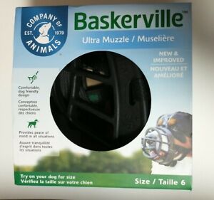 Baskerville - Ultra Muzzle Size 6 for Large Dogs - New & Improved - SHIPS FAST!