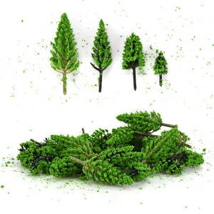 50PCS Miniature Trees Model Train Railroad Wargame Scenery Landscape Scale N - Picture 1 of 13