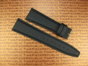 Cinturino Orologio 20mm In Pelle Nera TELA Tessuto Kevlar IWC PILOT Portoghese W - Foto 1 di 6