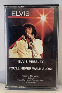 ELVIS PRESLEY YOU'LL NEVER WALK ALONE Cassette Tape 1985 Compilation Rare - Picture 1 of 4