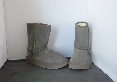 UKALA - Kids серый замши w/мериносовой шерсти подкладка ботинки - размер K10 - Изображение 1 из 4