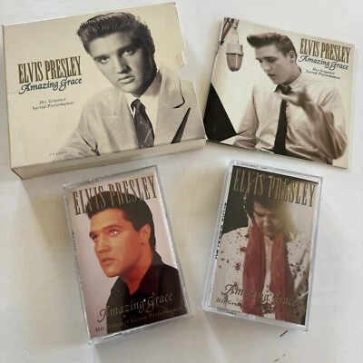 Elvis Presley Amazin Grace Gospel Two Cassette Set w/Booklet - Image 1 of 4
