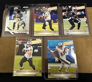 Lote de tarjetas de fútbol americano New Orleans Saints - Drew Brees, Kamara, Thomas, Hill, Lattimore - Imagen 1 de 2