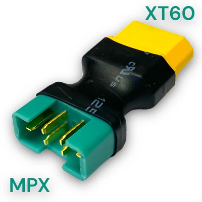 ✅ 1x Adapter XT60 Stecker Female auf MPX Buchse Male Lipo Akku Ladekabel 60A RC✅ - Bild 1 von 4
