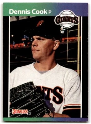 1989 Donruss Dennis Cook Rookie h San Francisco Giants #646 - Image 1 of 2