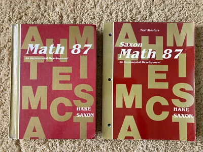 Saxon Math 87- 1st Edition- Textbook & Test Masters- RARE! - Image 1 of 4