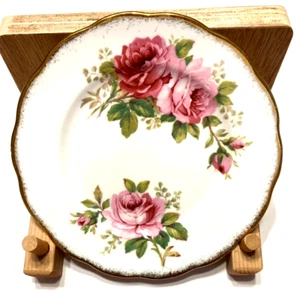 Vintage Royal Albert American Beauty Bread Plate 6" Diameter - Picture 1 of 4
