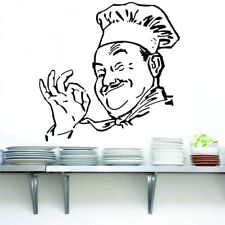 Large Chef Cooker Wall Sticker Kitchen Restaurant Dinning Room Chef Cook Cuisine
