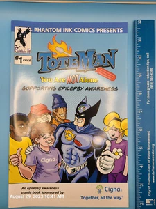 Nuevo cómic de superhéroes de epilepsia Phantom Ink TOTEMAN: YOU ARE NOT ALONE en INGLÉS - Imagen 1 de 2