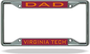 Marco de placa de matrícula de Virginia Tech DAD - Imagen 1 de 1