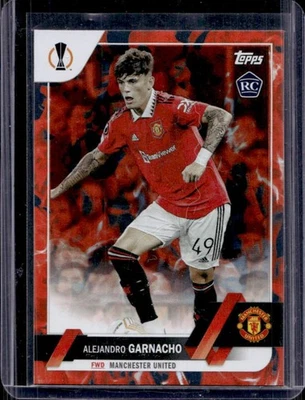 2022 Topps UEFA Alejandro Garnacho RC Inferno Foil Rookie #50 Man U - Image 1 of 2