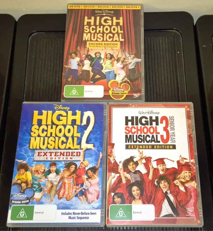 High School Musical Complete 1, 2 and 3 DVD Set Region 4 - image 1 of 4