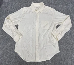 Buck Mason Men’s L/S Button Up Shirt Ivory Large - Picture 1 of 4
