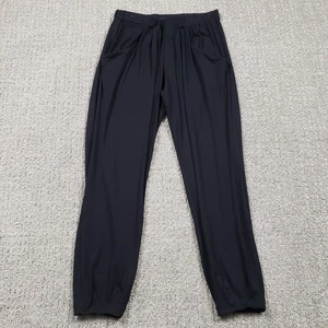 Elieen Fisher XXS Black Viscose Jersey Pleated Pant Easy Fit Ankle Length - Picture 1 of 11