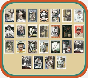 Ty Cobb 25-Card Lot – Gypsy Queen, Stadium Club, Topps 206, Inserts & Canvas - Picture 1 of 16