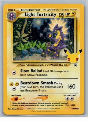 Light Toxtricity Promo SWSH: Sword & Shield Promo Cards SWSH137 NM - Image 1 of 2