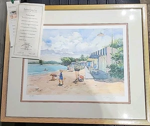 Impresión firmada por Kathleen Chaney Fritz "Jueves en la playa", #57 DE 950 - Imagen 1 de 16