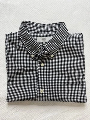 Jack Spade Button Down Shirt Men XL Bleeker Street Black White Gingham Plaid - Image 1 of 4