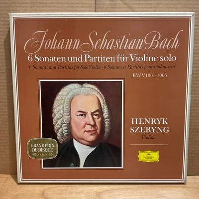 BACH 6 Sonatas & Partitas for Violin Solo SZERYNG DGG SLPM-139270 3LP Box GY7 NM - Image 1 of 4