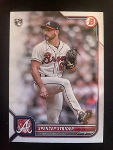 Spencer STRIDER 2022 Bowman Rookie Card RC #41 Atlanta Braves - Picture 1 of 2