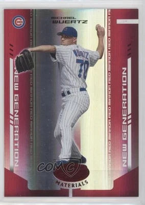 2004 Leaf Certified Materials Red Mirror /100 Michael Wuertz #282 Rookie Auto RC - Image 1 of 2