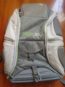 Microsoft Xbox 360 Console Padded Backpack Travel Carrying Case Bag Mad Catz VG+ - Picture 1 of 3