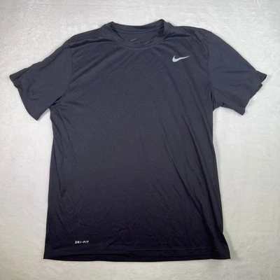 Nike Dri Fit Black T Shirt Men's Size L Short Sleeve Athletic Fit Tee - Image 1 of 4