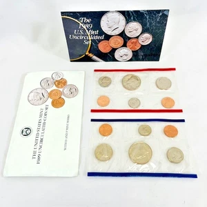 1989 U.S. Mint Uncirculated 10 Coin Set (D & P Mint Marks, Original Envelope) #7 - Picture 1 of 11